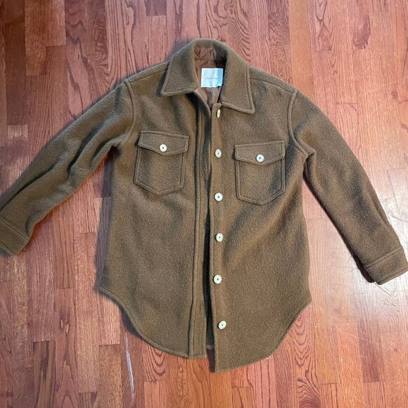 Aritzia Wilfred Free The Ganna™ Shirt Jacket XS in Brown - Picture 6 of 7